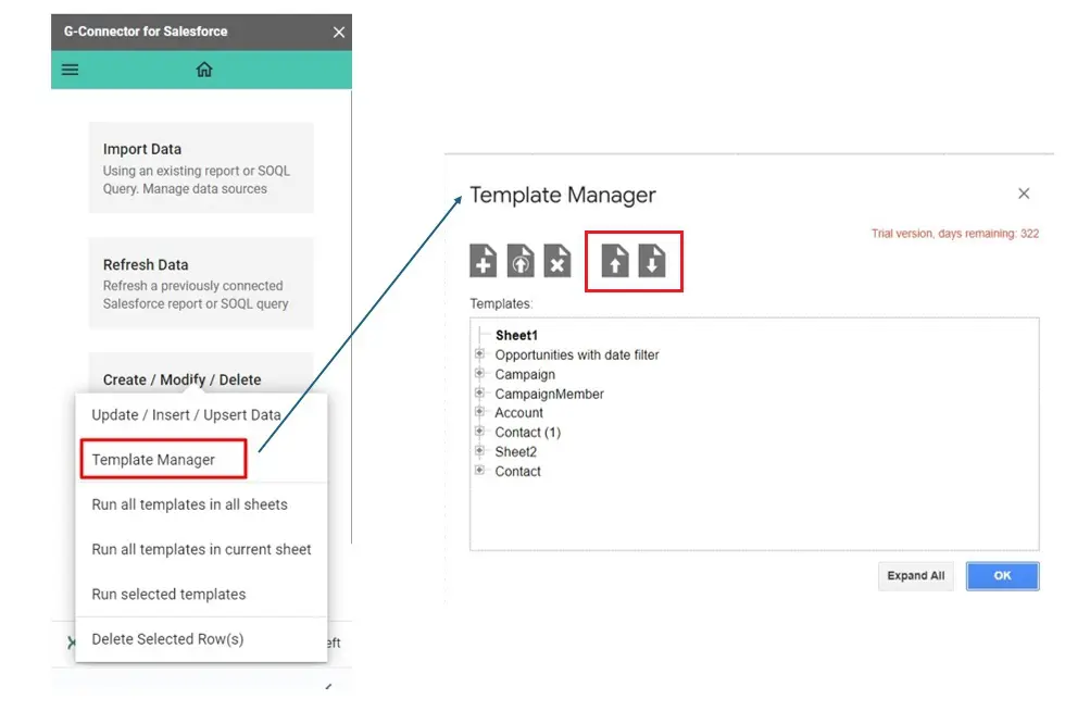 Insert data from Google Sheets to Salesforce with G-Connector
