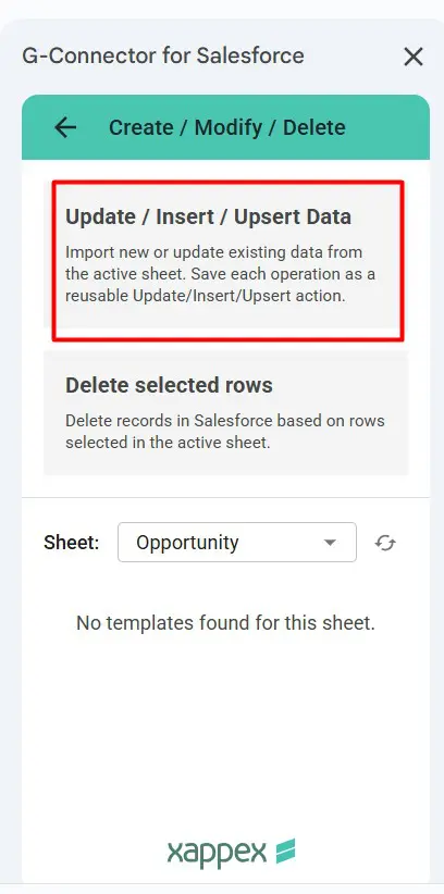 Create/Modify/Delete
