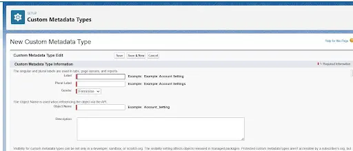 Salesforce Custom Metadata Types