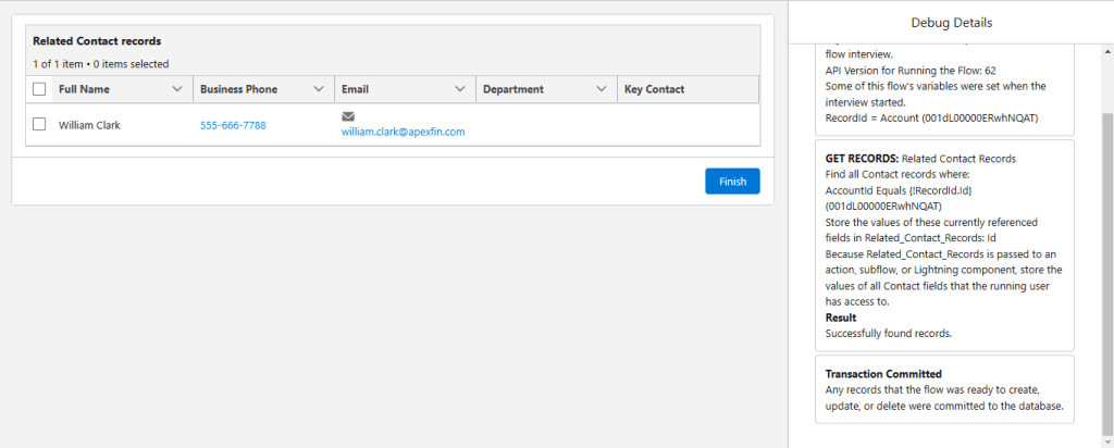 Debug Salesforce Flow