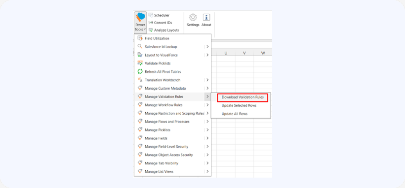 Download validation rules