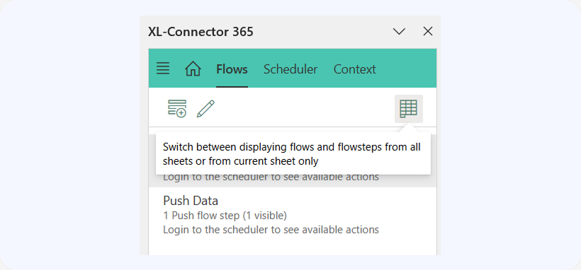 Switch between flows