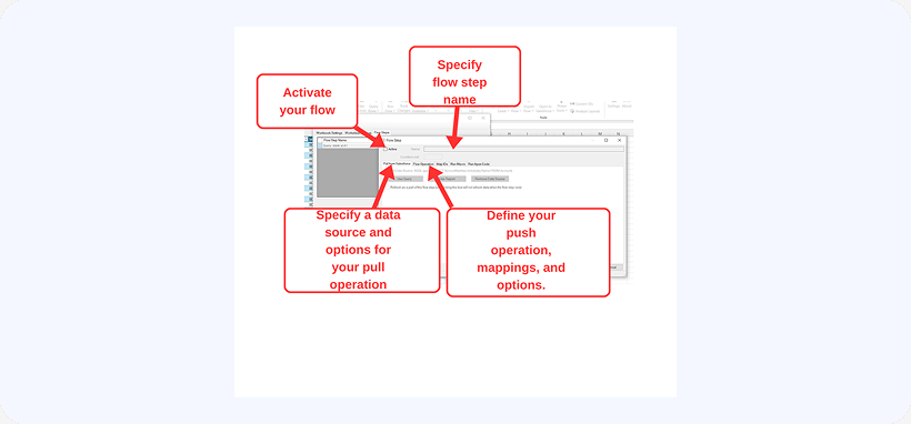 Flow operation settings