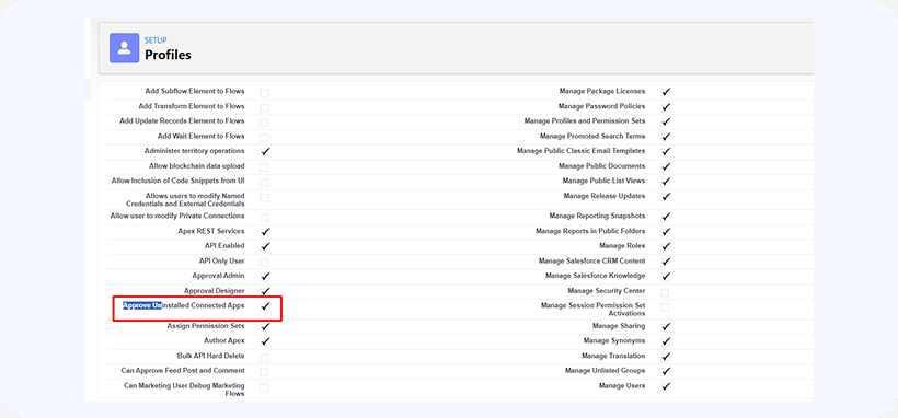 Approve uninstalled apps