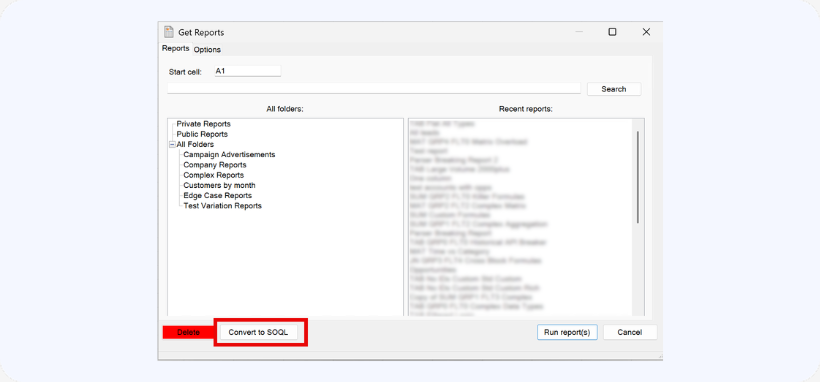 Convert to SOQL