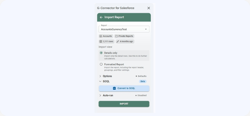 Convert to SOQL