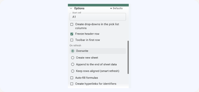 Options