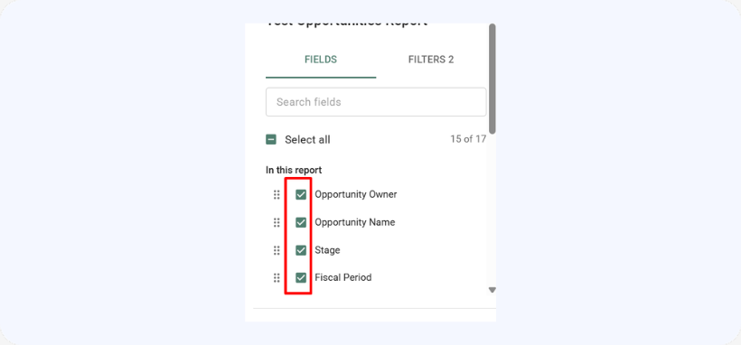 Select columns