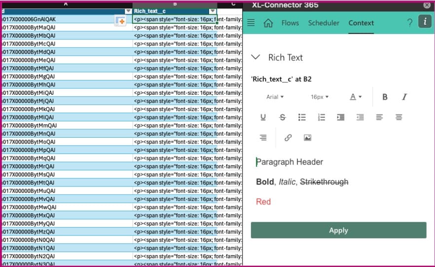 Mass update rich text fields in Salesforce