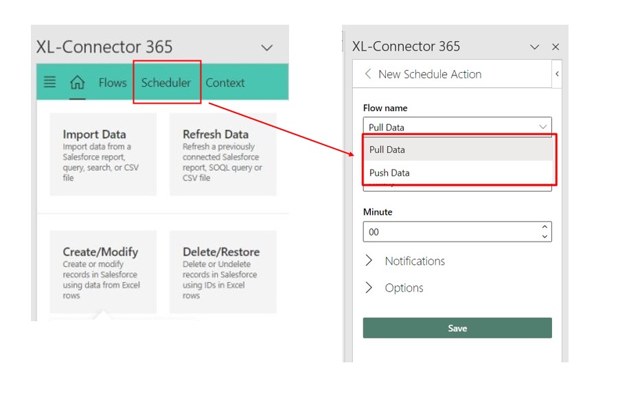 Schedule automatic data imports and exports with XL-Connector 365