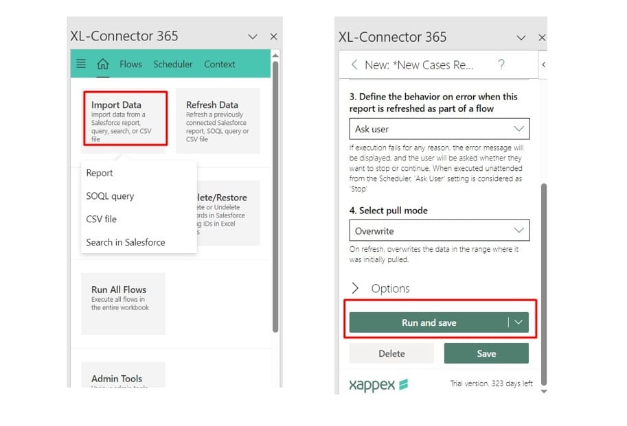 Import Data from Salesforce to Excel with XL-Connector