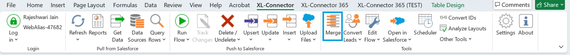 XL-Connector ribbon