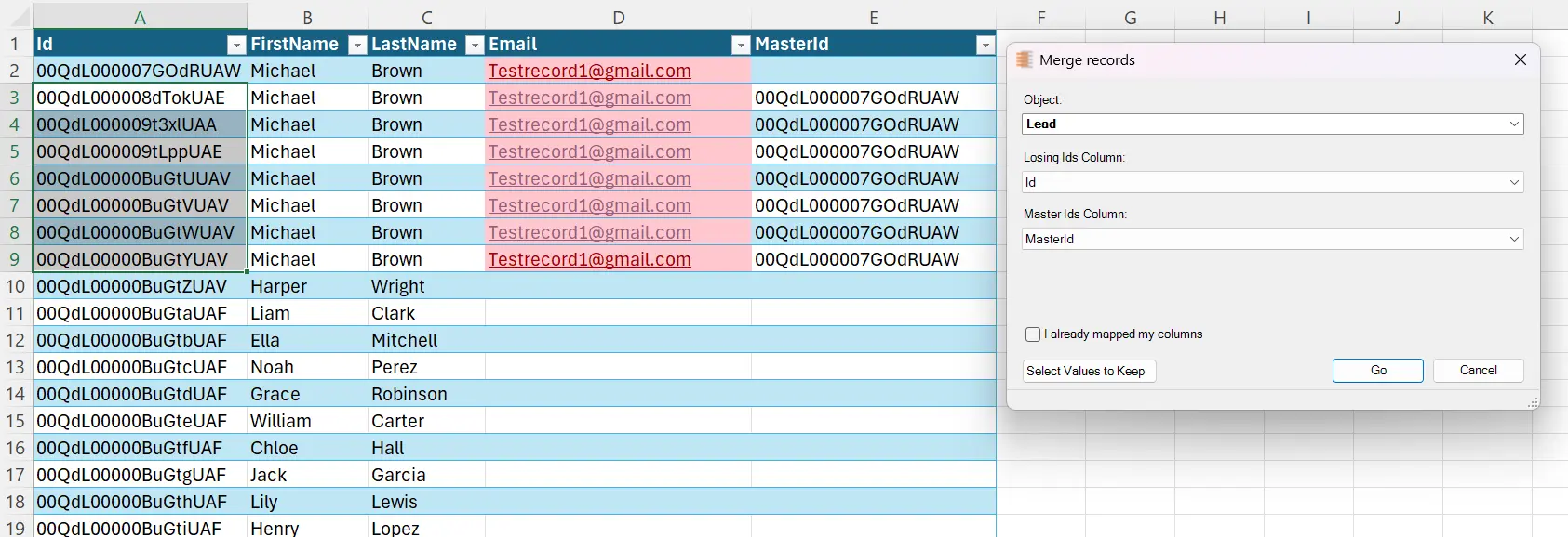 Duplicate Management with Xappex XL-Connector