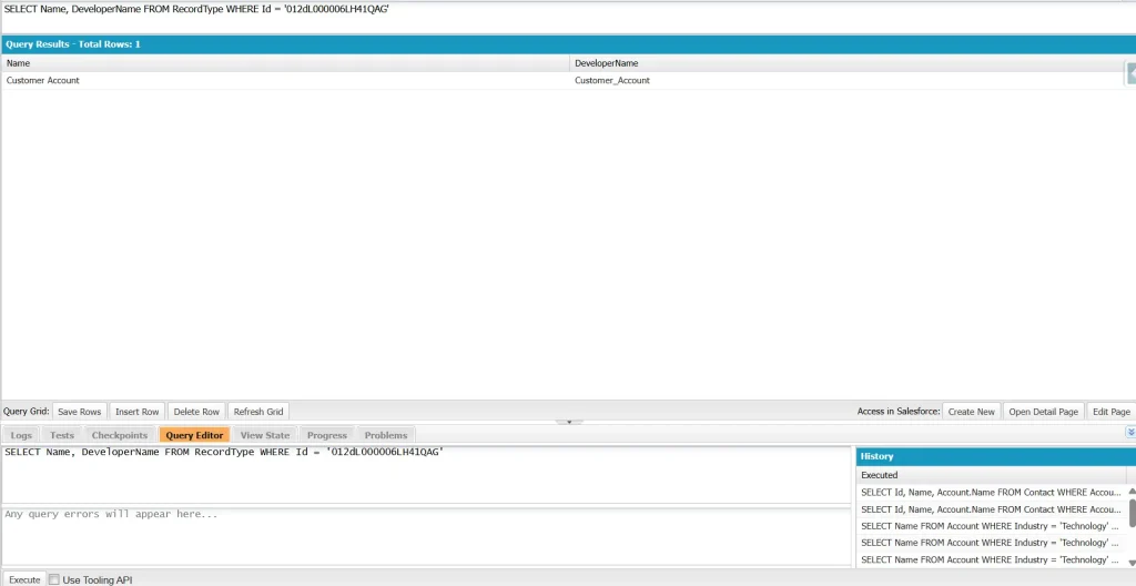 SOQL Method to Get Record Type Name