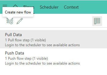 XL-Connector 365 flow steps list showing the Move up tooltip for reordering a flow step.